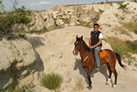 Mehmet, riding the horses